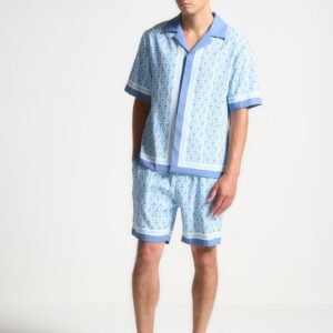 Eiffel Monogram Shorts - Blue